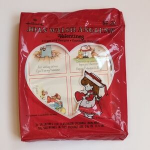 NIP Vtg 1968 Hallmark Joan Walsh Anglund Classroom Valentine Cards - Cat Hearts